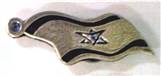 PEWTER FLAG MAGNET  