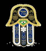 BLUE CHAMSA MAGNET 01932
