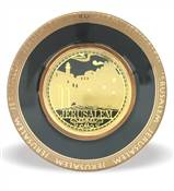 GOLDEN JERUSALEM WALL PLATE 85505