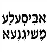 ABISALE MESHIGENE - YIDDISH T SHIRT