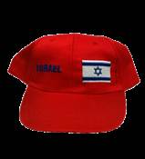 ISRAEL FLAG TODDLER- RED CAP