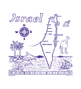 ISRAEL MAP - T-SHIRT