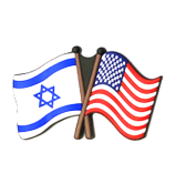 Israel & USA flags magnet