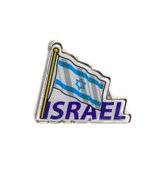 Waving Israel flag magnet
