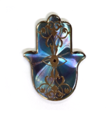 Blue Hamsa epoxy magnet