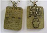 BRONZE DOG TAG IDF - CHAMSA