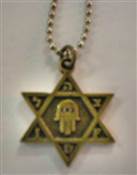 Bronze Magen David-Hamsa 