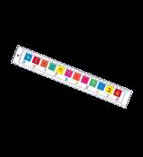 HEBREW ALPHABET RULLER