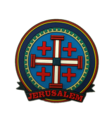 JERUSALEM CROSS RELIEF MAGNET