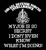 ISRAEL ARMY-MY JOB TSHIRT