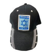 JERUSALEM ISRAEL BLACK CAP
