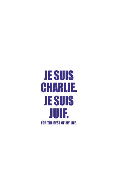 JE SUIS CHARLIE JE SUIS JUIF - T shirt